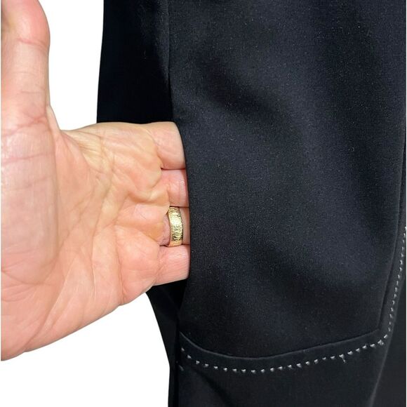 J. McLaughlin Black Sleeveless Shift Dress Sz XSMALL Career Minimalist Capsule - Picture 7 of 11